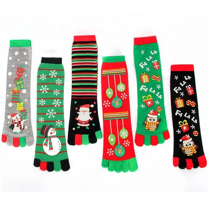 Christmas Gift Socks Autumn Winter socks Polyester Man and Women Five Fingers Knee Socks
Christmas Gift Socks Autumn Winter socks Polyester Man and Women Five Fingers Knee Socks