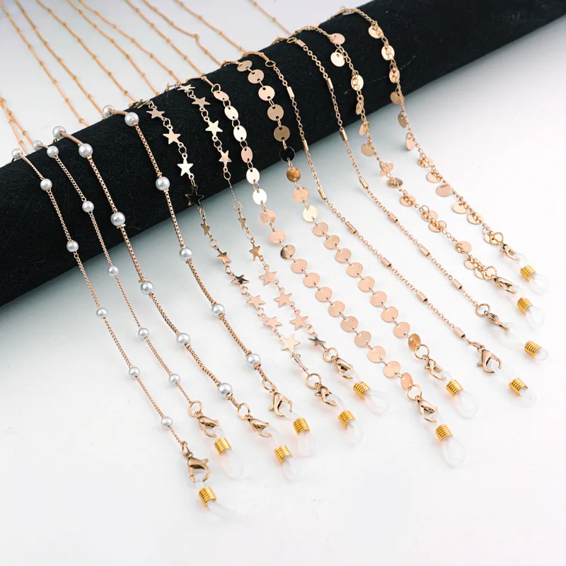 Fashion Metal Eyewear Chain Simple Gold-Plated Copper Glasses Chain Anti-Slip Anti-Fall Anti-Mask Holder Chain Eyewear Rope
Fashion Metal Eyewear Chain Simple Gold-Plated Copper Glasses Chain Anti-Slip Anti-Fall Anti-Mask Holder Chain Eyewear Rope
