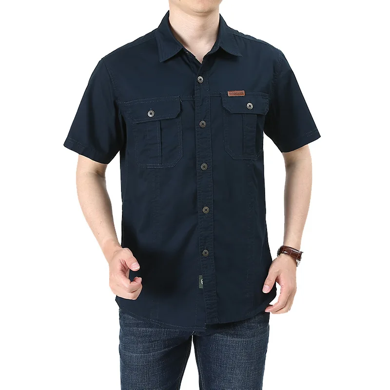 Men's Short Sleeve Cotton Casual Shirt Army Tactical Shirt Half Sleeve for Hiking Climbing Hunting Military Army Shirt
Men's Short Sleeve Cotton Casual Shirt Army Tactical Shirt Half Sleeve for Hiking Climbing Hunting Military Army Shirt