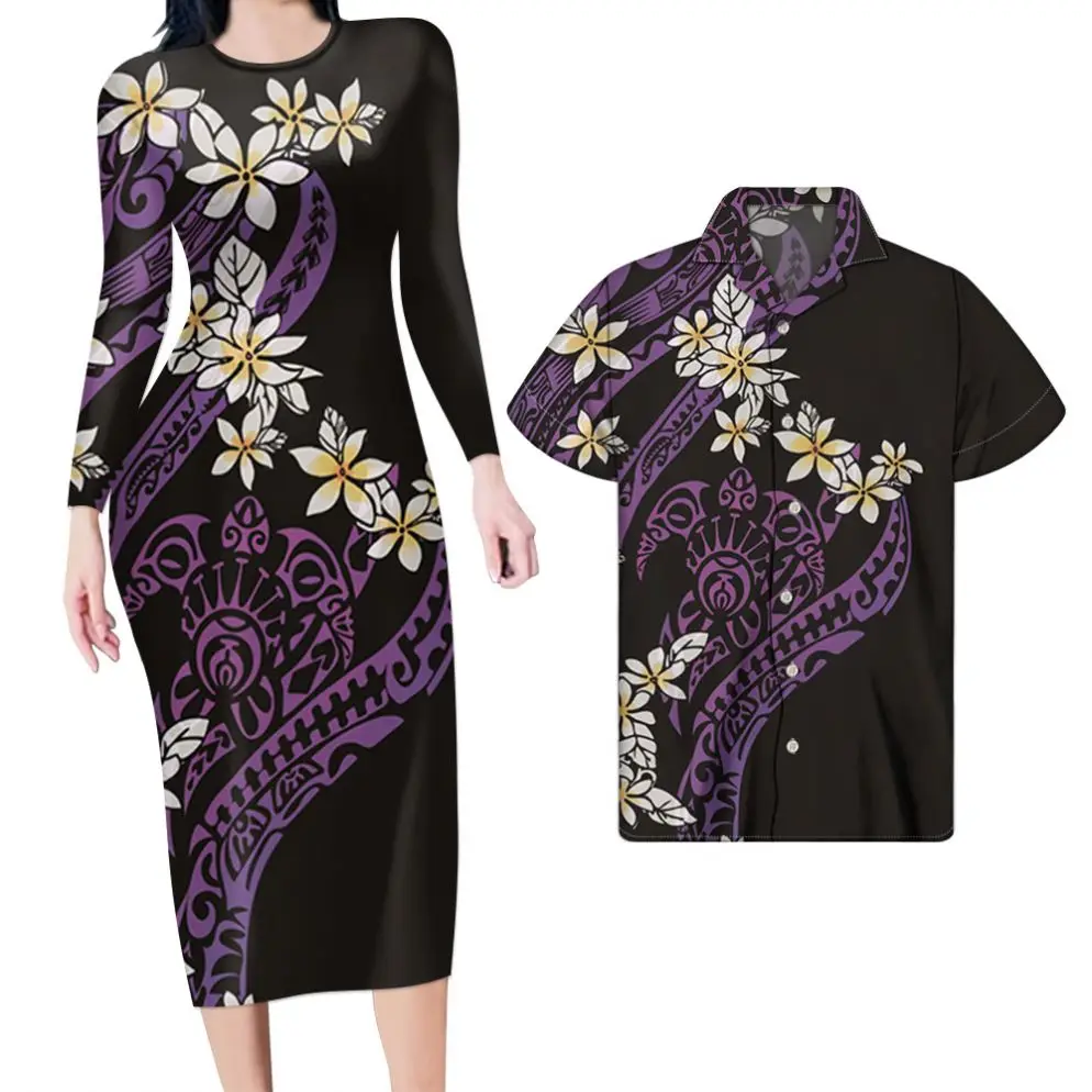 Ladies Dress Match Men Shirts Couple Original Tribal Polynesian Print Custom 2Pcs Set Women Club Dress Long with Shorts Sleeve, Customized color
Ladies Dress Match Men Shirts Couple Original Tribal Polynesian Print Custom 2Pcs Set Women Club Dress Long with Shorts Sleeve, Customized color