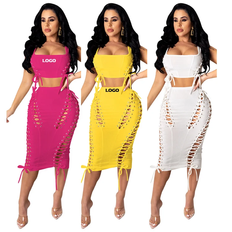 Free Shipping Sexy sleeveless dress women hollow summer bandage two piece new slimming dress
Free Shipping Sexy sleeveless dress women hollow summer bandage two piece new slimming dress