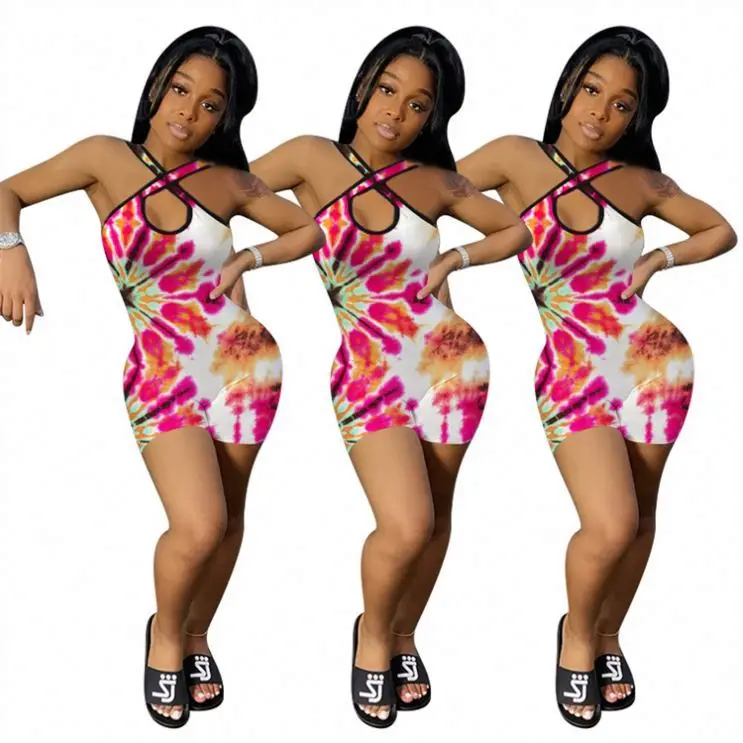 PEARL Good Quality Tie Dye Flower Halter Backless Women Casual Short Jumpsuit One Piece Romper
PEARL Good Quality Tie Dye Flower Halter Backless Women Casual Short Jumpsuit One Piece Romper