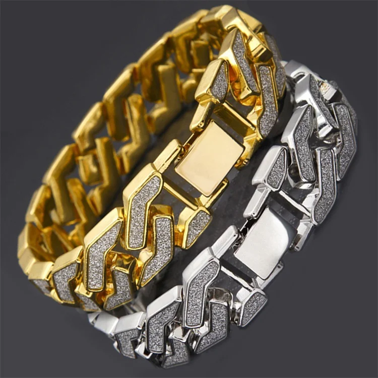 Wholesale Men's Hip Hop Diamond Bracelet Rhinestone Cuban Bracelet Jewelry Accessories Jewelry
Wholesale Men's Hip Hop Diamond Bracelet Rhinestone Cuban Bracelet Jewelry Accessories Jewelry