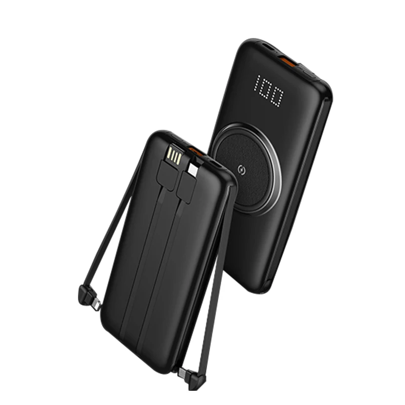 Portable Charger Power Bank 10000Mah Bank Daya Comes With Wireless Charging Power Bank, Black white green
Portable Charger Power Bank 10000Mah Bank Daya Comes With Wireless Charging Power Bank, Black white green