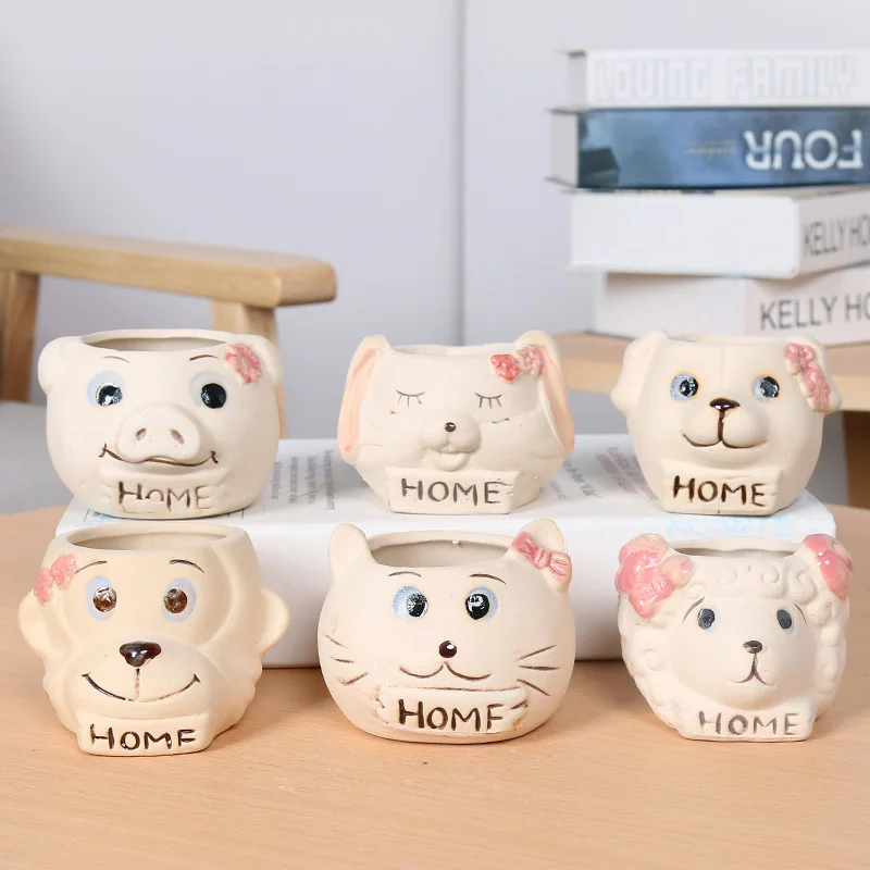New arrival decorative ceramic flower pots animals shape cute animal pots pottery Vegetarian fever potting, Beige 
New arrival decorative ceramic flower pots animals shape cute animal pots pottery Vegetarian fever potting, Beige