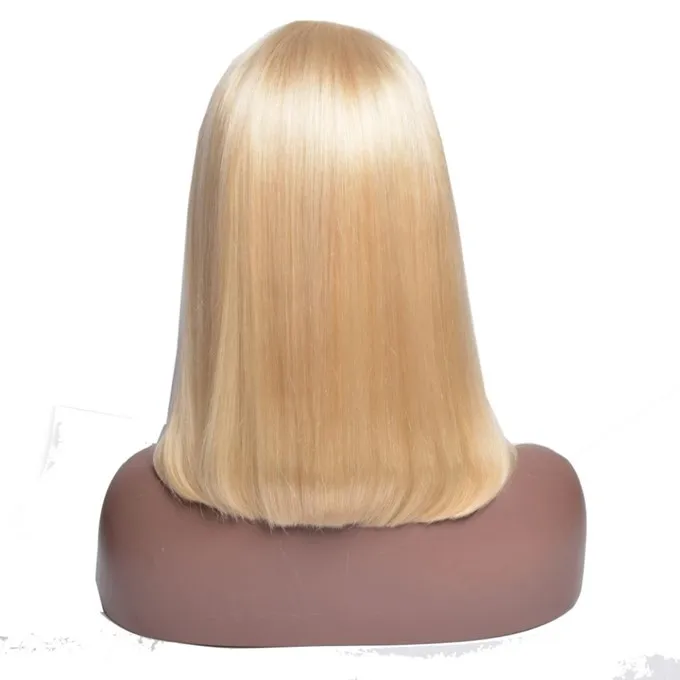 

Top Grade 613 Blonde Lace Frontal BOB Wigs 150 Density Brazilian Virgin Human Hair Transparent Lace Front Wigs for Women