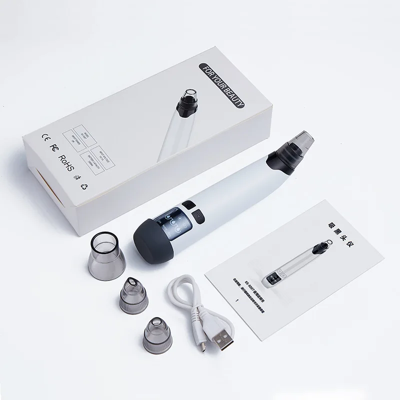 Electric Beauty Equipment Vacuum Blackhead Wrinkle Remover Face Cleaner Acne Device Derma Suction Tool Aspirateur Point Noir, White
Electric Beauty Equipment Vacuum Blackhead Wrinkle Remover Face Cleaner Acne Device Derma Suction Tool Aspirateur Point Noir, White