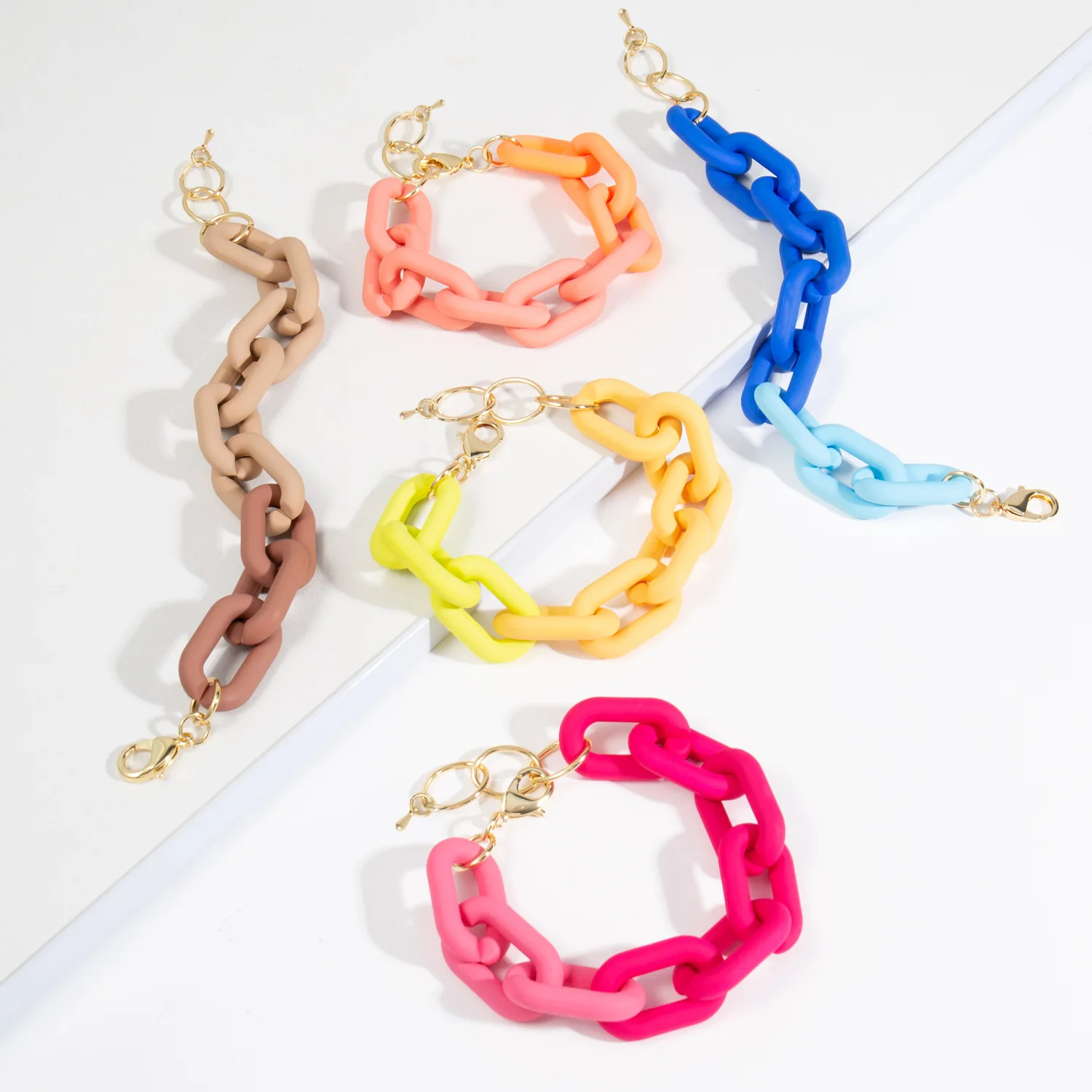 Vintage Statement Charm Bracelet Pulseras Homme Wristband Jewelry For Women Candy Color Resin Metal Acrylic Thick Chain Bracelet
Vintage Statement Charm Bracelet Pulseras Homme Wristband Jewelry For Women Candy Color Resin Metal Acrylic Thick Chain Bracelet
