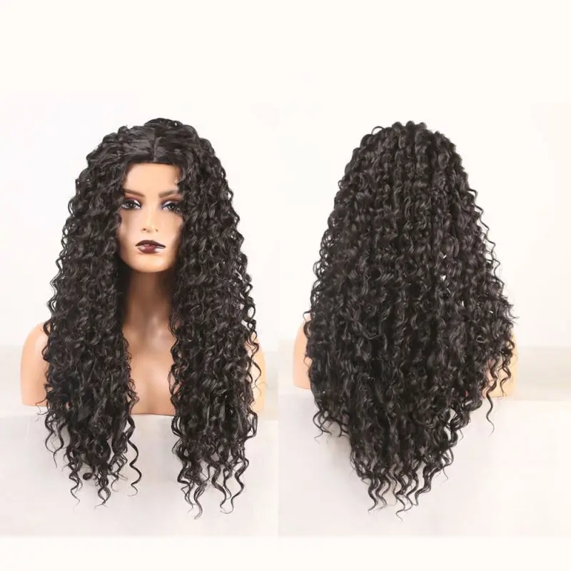 African Women'S Long Curly Hair Women'S Wig Chemical Fiber Headgear Synthetic Curly Wig, Black
African Women'S Long Curly Hair Women'S Wig Chemical Fiber Headgear Synthetic Curly Wig, Black