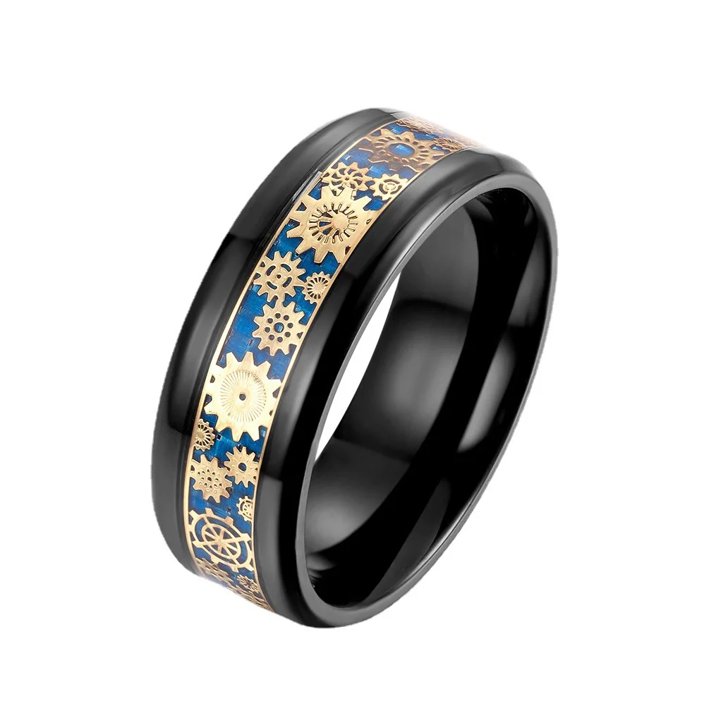 Hot Sale 8MM Black Plated Carbon Fiber Men's Gear Tungsten Steel Fashion Stainless Steel Ring
Hot Sale 8MM Black Plated Carbon Fiber Men's Gear Tungsten Steel Fashion Stainless Steel Ring