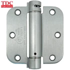3.5 ''x3.5 ''x2.5mm US26D satin chrome spring door hinge with 5/8R corner
