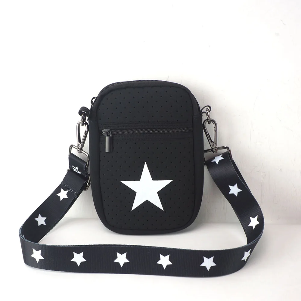 2022 new style black with white star printed neoprene crossbody small bags for women beach bags 2022 women
2022 new style black with white star printed neoprene crossbody small bags for women beach bags 2022 women