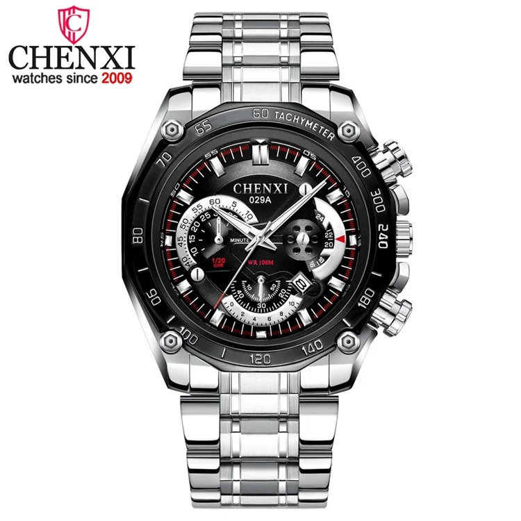 CHENXI Men Watches Men Sports Watches Stainless Steel Band Auto Date Quartz Wristwatches 2021
CHENXI Men Watches Men Sports Watches Stainless Steel Band Auto Date Quartz Wristwatches 2021