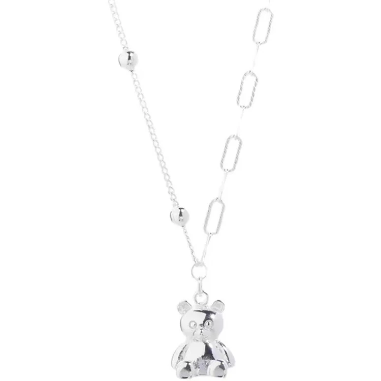 Y180 Wholesale Colliers 925 Sterling Silver Teddy Bear Necklace Charm Necklace Pendant For Women Fine Jewelry Necklaces
Y180 Wholesale Colliers 925 Sterling Silver Teddy Bear Necklace Charm Necklace Pendant For Women Fine Jewelry Necklaces