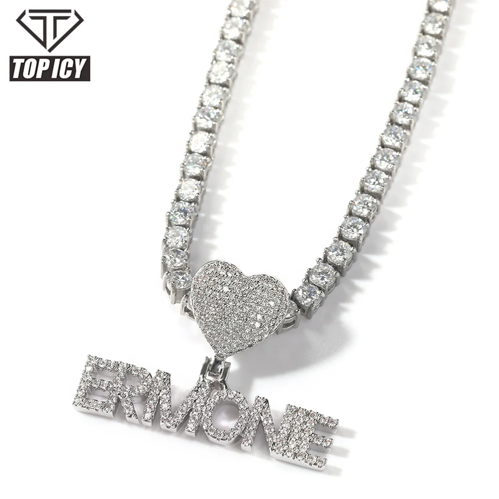 Beautiful Hip Hop Mini Letter Custom Iced Out Name Pendant Heart Brass Gold Plated AAA Cubic Zircon Custom Word Jewelry
Beautiful Hip Hop Mini Letter Custom Iced Out Name Pendant Heart Brass Gold Plated AAA Cubic Zircon Custom Word Jewelry