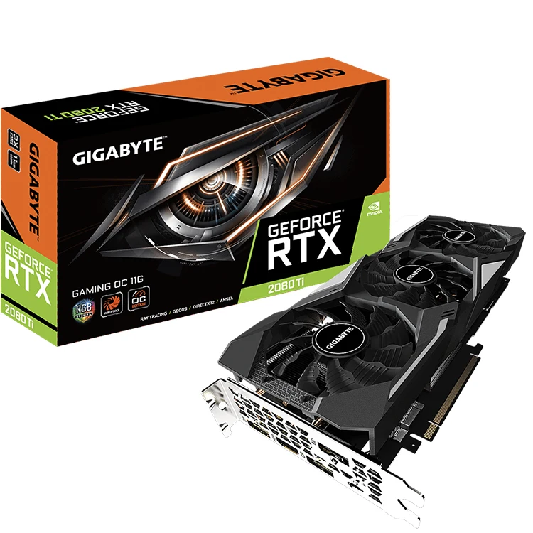 

NVIDIA GIGABYTE GeForce RTX 2080 Ti GAMING OC 11G Graphics Card with 11GB GDDR6 352-bit Memory Interface Support Over Clocking