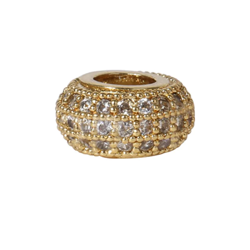 Fashion women jewelry accessories Round Bracelet Zircon Brass Big Hole Beads Jewelry Making, As pic
Fashion women jewelry accessories Round Bracelet Zircon Brass Big Hole Beads Jewelry Making, As pic