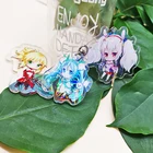 Good quality Printed acrylic key chain ring or custom acrylic keychain with cartoon metal keychain
