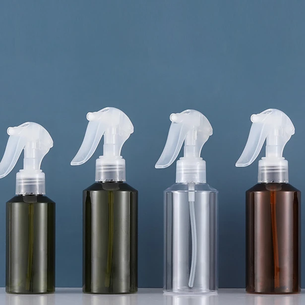 Factory direct sales 100/150ml round pet bottles accepr custom screen printing green/amber/clear continuous spray bottle 
Factory direct sales 100/150ml round pet bottles accepr custom screen printing green/amber/clear continuous spray bottle
