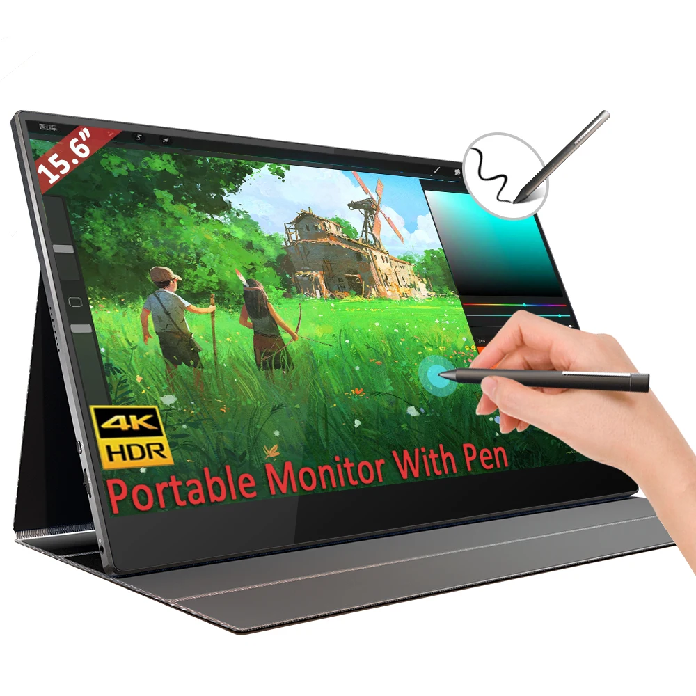 15.6" touch screen 4k portable type-c for ps5 type c monitor 4k usb c laptop monitor portable support digital active stylus pen
15.6" touch screen 4k portable type-c for ps5 type c monitor 4k usb c laptop monitor portable support digital active stylus pen