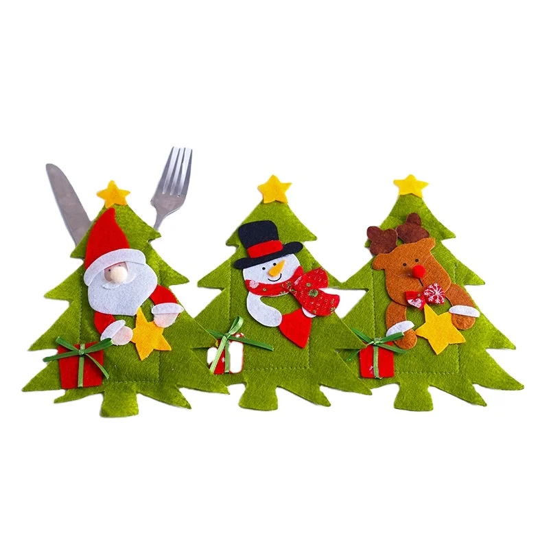 Christmas restaurant hotel layout knife and fork bag creative tableware set snowman knife and fork set Christmas decoration
Christmas restaurant hotel layout knife and fork bag creative tableware set snowman knife and fork set Christmas decoration
