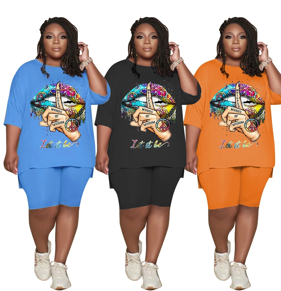 Watercolor Lips Pattern Knee Length Casual Base O-neck 2 Pieces Sets Tees Kiss lip Funny whisper words women Plus Size t-shirt, 3 colors
Watercolor Lips Pattern Knee Length Casual Base O-neck 2 Pieces Sets Tees Kiss lip Funny whisper words women Plus Size t-shirt, 3 colors
