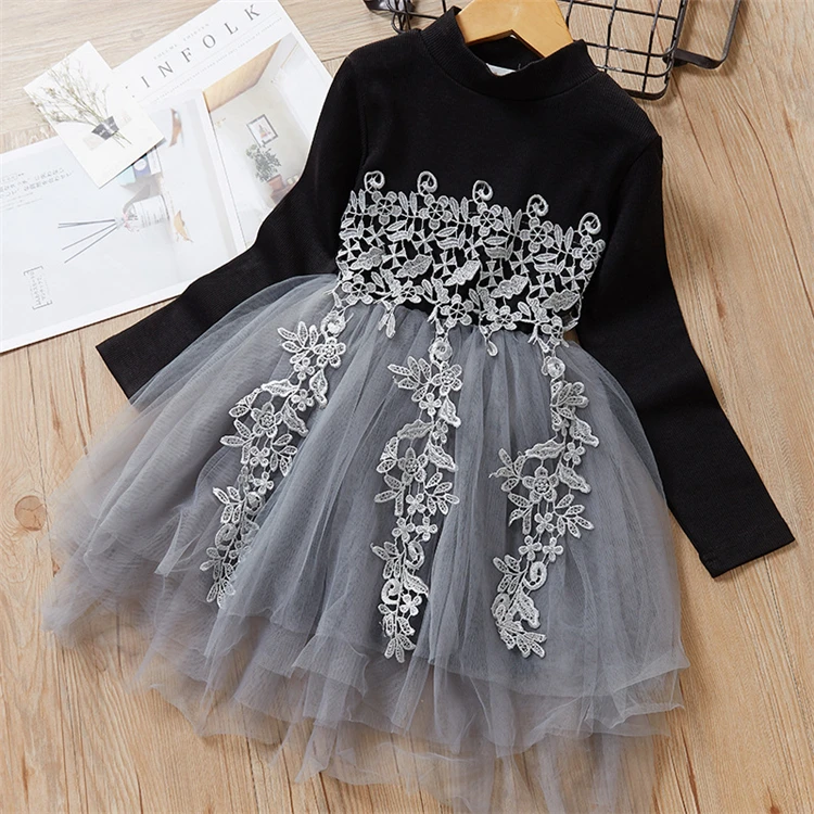 Autumn new girl long sleeve knit gauze dress children Korean fashion lace girls dresses, Black girl dress
Autumn new girl long sleeve knit gauze dress children Korean fashion lace girls dresses, Black girl dress