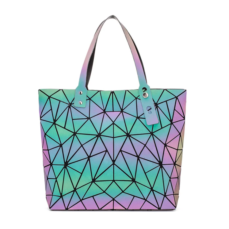 Hot Sale Fashion Women Handbag Laser Discoloration Geometric Patterns PU Material High Quality Bags Women Handbags Ladies
Hot Sale Fashion Women Handbag Laser Discoloration Geometric Patterns PU Material High Quality Bags Women Handbags Ladies
