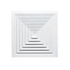 square ceiling diffuser / aluminum linear slot air diffuser hvac system with damper
