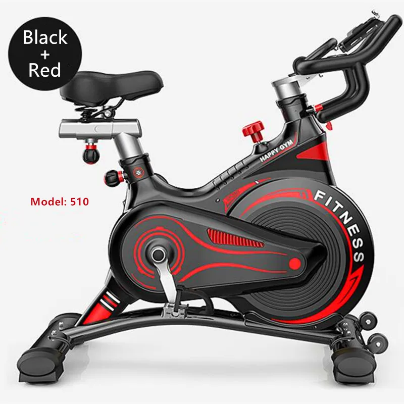 Home use cycling exercise magnetic spin bike with heart rate monitor, Black+red
Home use cycling exercise magnetic spin bike with heart rate monitor, Black+red