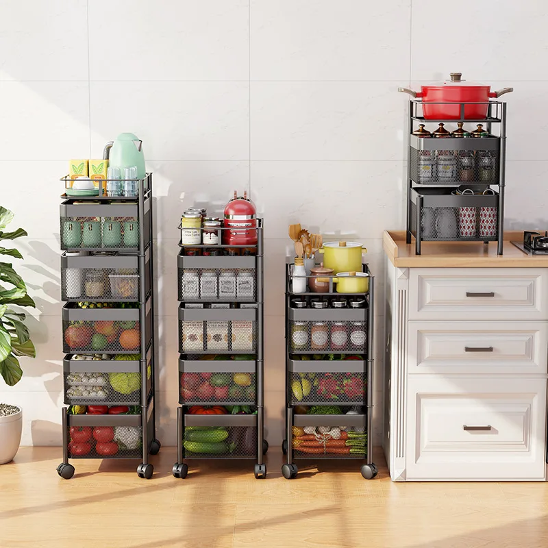 DYS28 Kitchen Floor Fruit Organizer Storage Basket Vegetable Rotatable Basket Shelf Sorting Rack Basket Storage Rack, Black
DYS28 Kitchen Floor Fruit Organizer Storage Basket Vegetable Rotatable Basket Shelf Sorting Rack Basket Storage Rack, Black