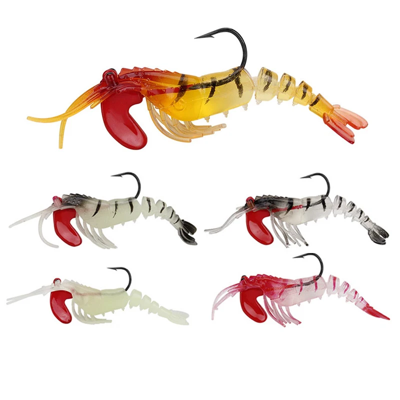 fishing soft shrimp lure Sinking lead plastic prawn Noctilucent soft plastic prawn shrimp fishing lure with Hooks
fishing soft shrimp lure Sinking lead plastic prawn Noctilucent soft plastic prawn shrimp fishing lure with Hooks