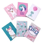 Ins style unicorn digital drinting multi-function PU passport wallet for traveller