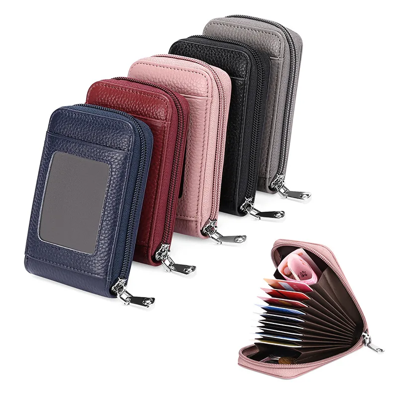 Korean Version Simple Vertical Zipper Credit Card Wallet Genuine Leather Zipper Card Holder, Customized color
Korean Version Simple Vertical Zipper Credit Card Wallet Genuine Leather Zipper Card Holder, Customized color