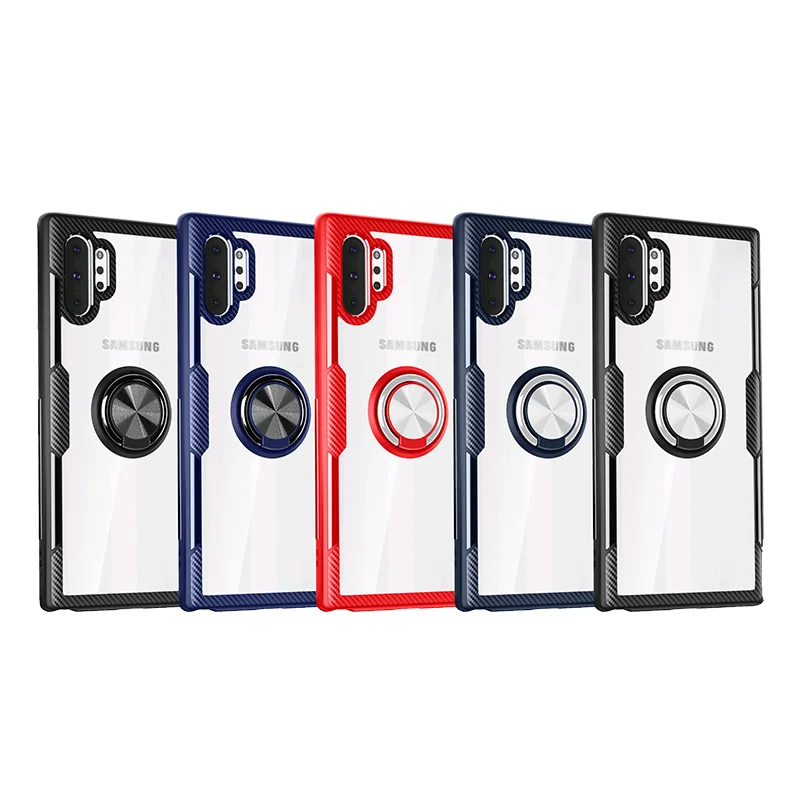 Transparent TPU+PC Phone Case Magnetic Stand Ring Cover For Samsung Note10 Plus
Transparent TPU+PC Phone Case Magnetic Stand Ring Cover For Samsung Note10 Plus