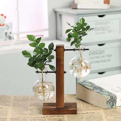Creative wooden frame hydroponic plant glass vase transparent table top ornamental vase water plant green plant flowerpot
Creative wooden frame hydroponic plant glass vase transparent table top ornamental vase water plant green plant flowerpot