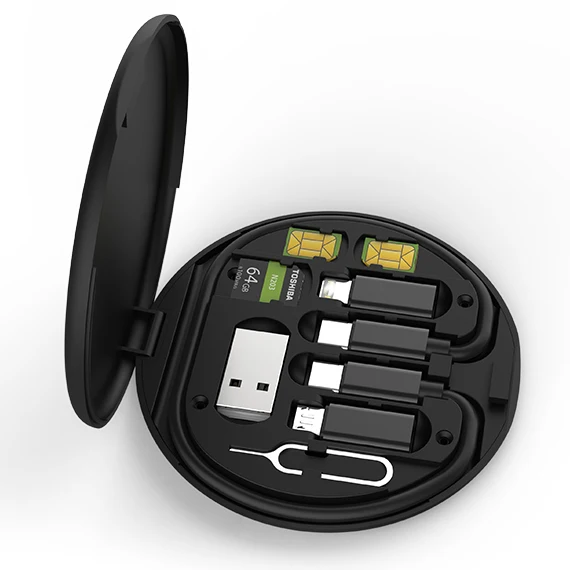 2022 Creative 6 in 1 Phone Holder Eject Pin Multi-Type Micro Card Type C Micro USB Adapter Cable Conversion Portable Storage Box
2022 Creative 6 in 1 Phone Holder Eject Pin Multi-Type Micro Card Type C Micro USB Adapter Cable Conversion Portable Storage Box