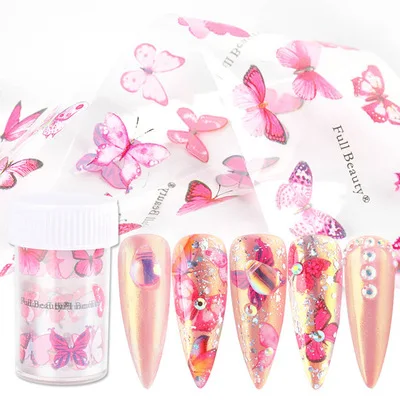 New Arrival 4*100cm Butterfly Nail Foil Paper Bright DIY Nail Art Decals Flying Transfer Paper Nail Foil, 10 colors
New Arrival 4*100cm Butterfly Nail Foil Paper Bright DIY Nail Art Decals Flying Transfer Paper Nail Foil, 10 colors