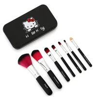 

7pcs cosmetic brush sets Hello Kitty makeup brush with iron box