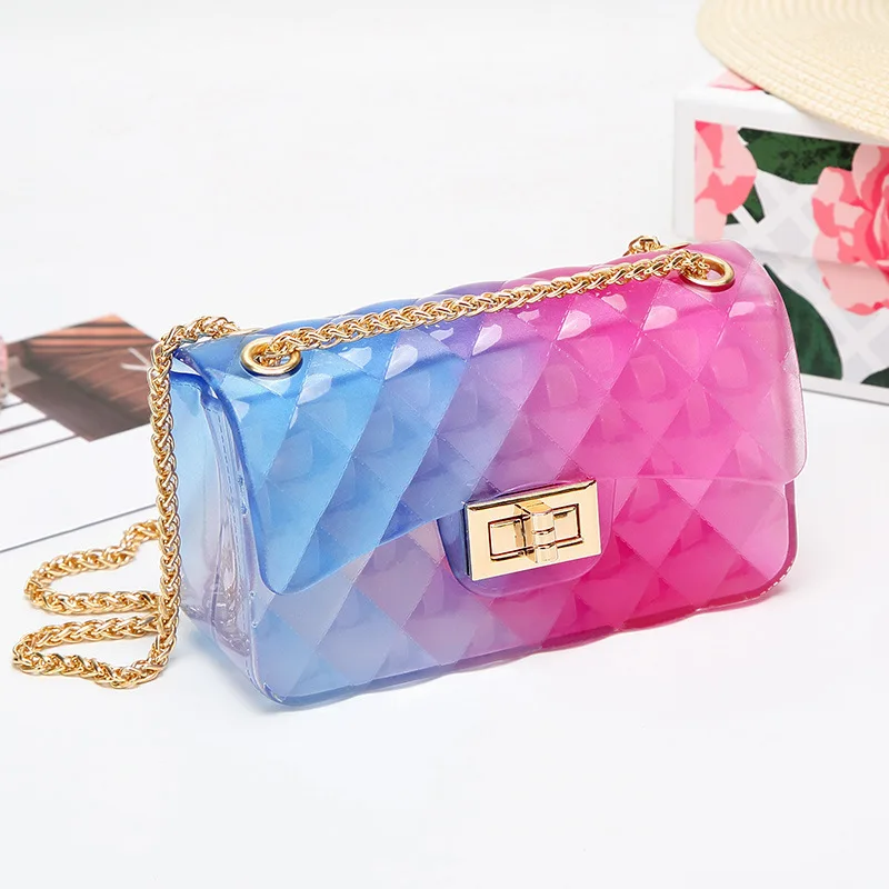 925 wholesale girls jelly purse shoulder hand bag Women rainbow candy jelly crossbody bag colorful PVC handbags matte jelly bag
925 wholesale girls jelly purse shoulder hand bag Women rainbow candy jelly crossbody bag colorful PVC handbags matte jelly bag