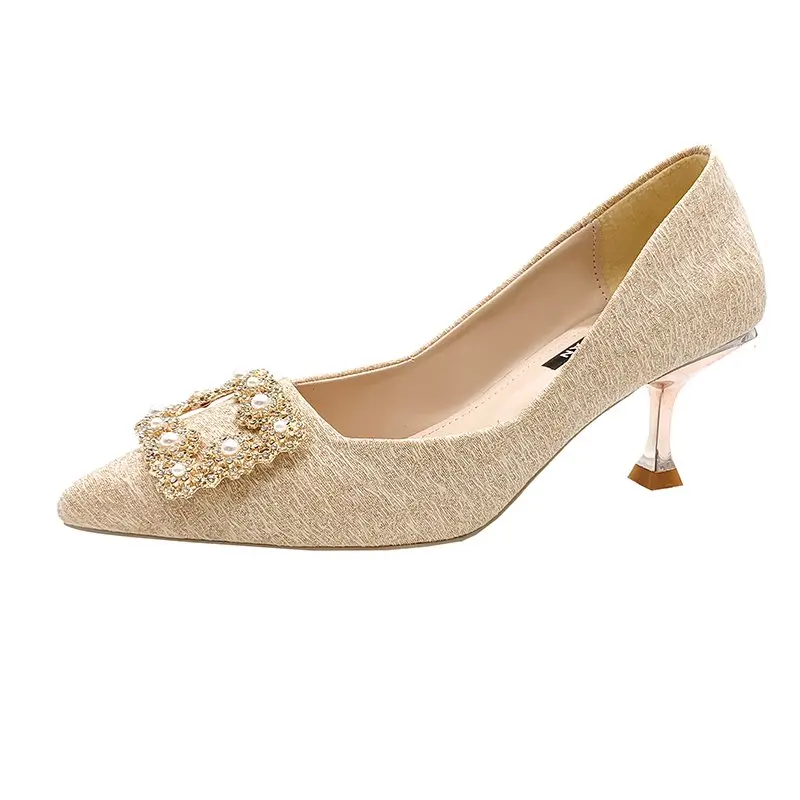 New 2022Square buckle decoration Luxury ladies pumps Rhinestone Wedding High Quality bride dress Heels Women's grace Heel Shoes, Gold
New 2022Square buckle decoration Luxury ladies pumps Rhinestone Wedding High Quality bride dress Heels Women's grace Heel Shoes, Gold