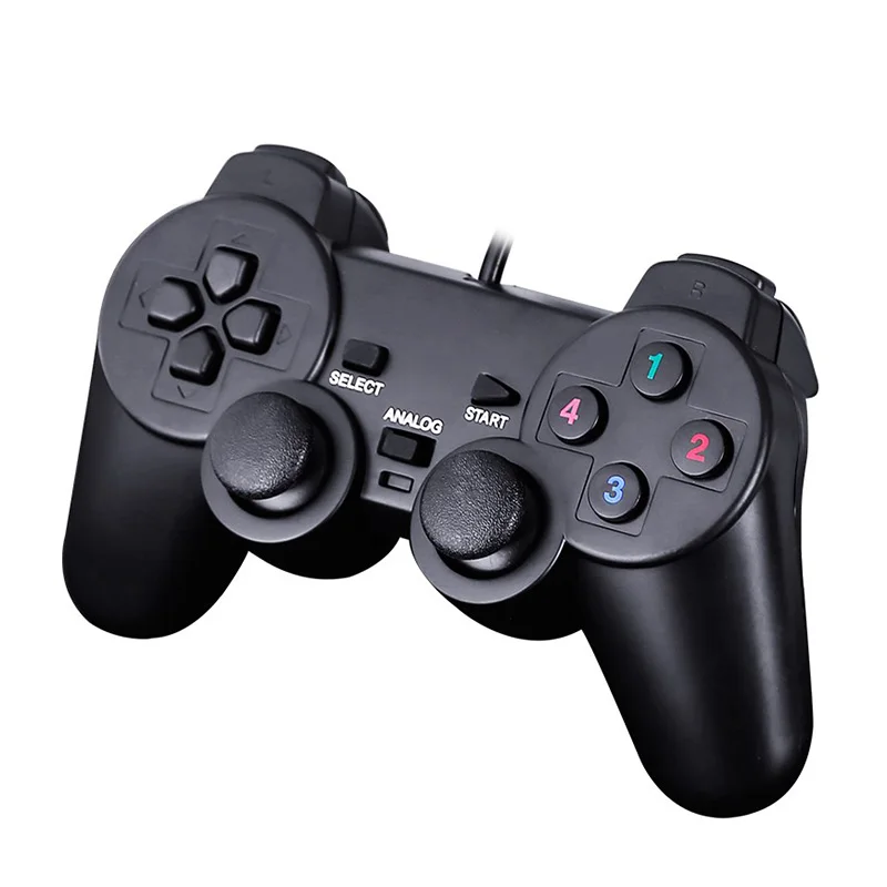 

Newest USB 2.0 Wired Gamepad Controller/JoystickJoypad Game Controller for Sony Playstation 3 PS3 PC Laptop Raspberry Pi 3, Black