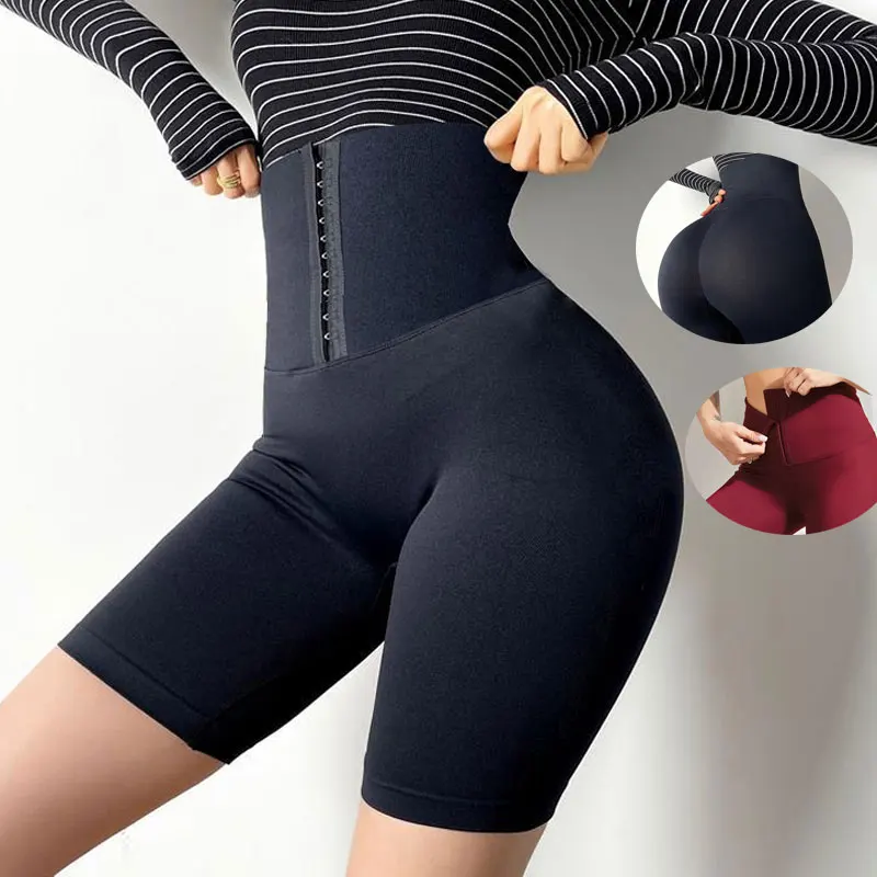 High Waist Adjustable Hooks Corset Shorts WomanTummy Control Running Tights Pants Workout Waist Trainer Leggings Shorts, Picture shows
High Waist Adjustable Hooks Corset Shorts WomanTummy Control Running Tights Pants Workout Waist Trainer Leggings Shorts, Picture shows
