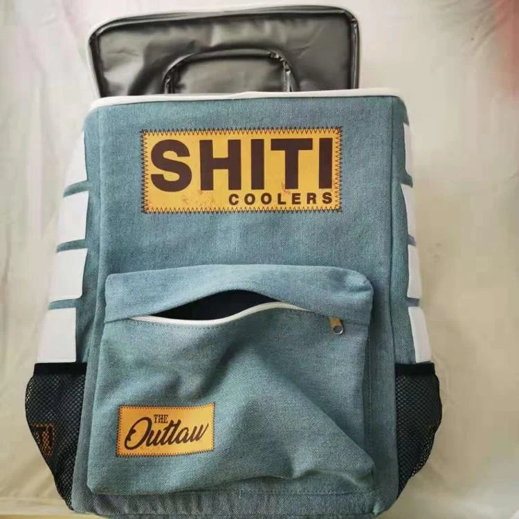 new style fashion custom made denim canvas insulated backpack cooler bag with durable waterproof zipper, Customized
new style fashion custom made denim canvas insulated backpack cooler bag with durable waterproof zipper, Customized