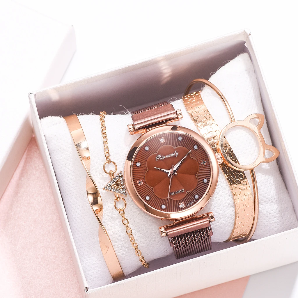 Fashion Women Magnet Watches Set Ladies Quartz Wristwatches Casual Women's Magnet Watch Female Clock Reloj Mujer NO BOX
Fashion Women Magnet Watches Set Ladies Quartz Wristwatches Casual Women's Magnet Watch Female Clock Reloj Mujer NO BOX