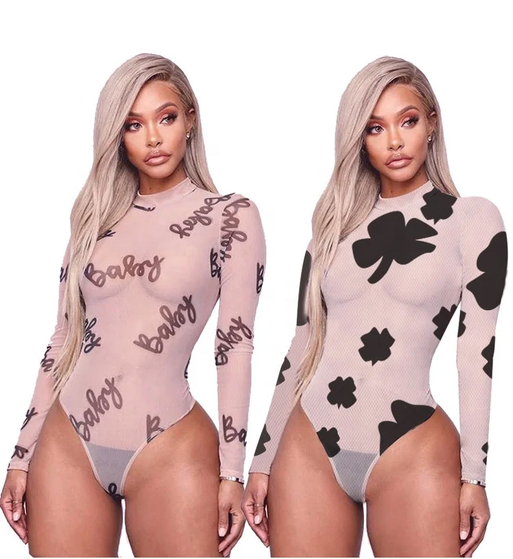 Latest design female letter print transparent sheer blouse lingerie bodysuit sexy tops for women
Latest design female letter print transparent sheer blouse lingerie bodysuit sexy tops for women