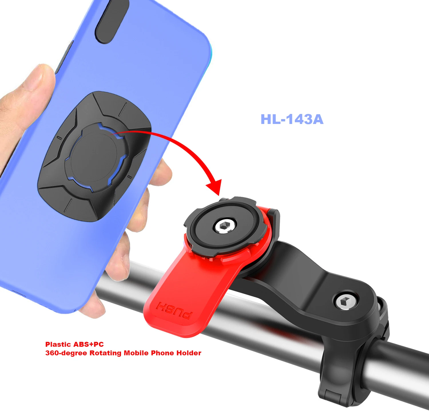 Amazon Top Seller Magnetic 4 - 7.2 Inches Twist Lock Abs Bicycle Phone Holder For Motorcycle Electric Vehicle Mobile Phone Stand, Black and red
Amazon Top Seller Magnetic 4 - 7.2 Inches Twist Lock Abs Bicycle Phone Holder For Motorcycle Electric Vehicle Mobile Phone Stand, Black and red