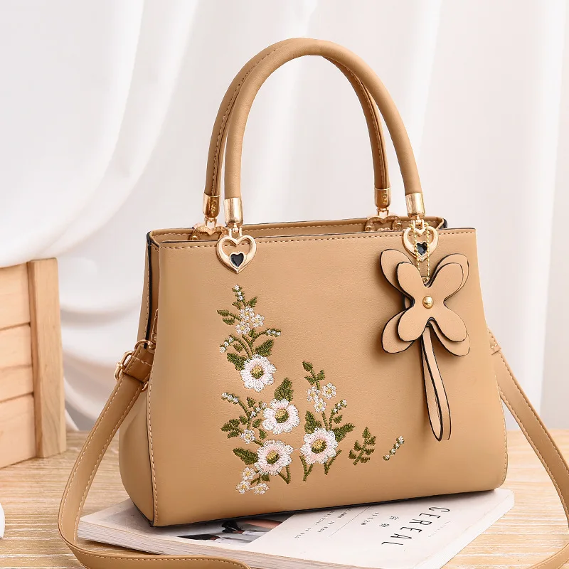 wholesale fancy fashion new design brown flower cheap high quality leather hand bag for women
wholesale fancy fashion new design brown flower cheap high quality leather hand bag for women