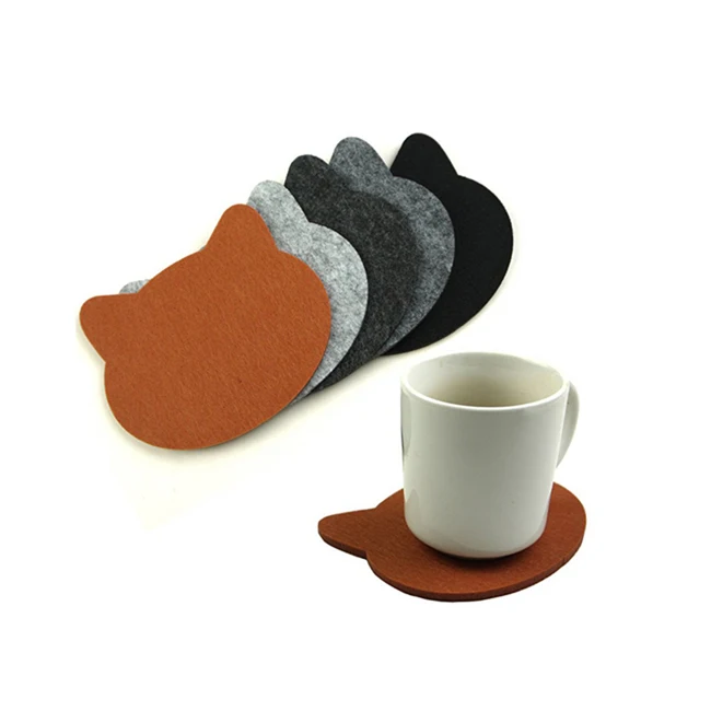 Simple multicolor heat protection food mat creative cartoon animal soft felt cup mat, Gray, black,red and custom
Simple multicolor heat protection food mat creative cartoon animal soft felt cup mat, Gray, black,red and custom