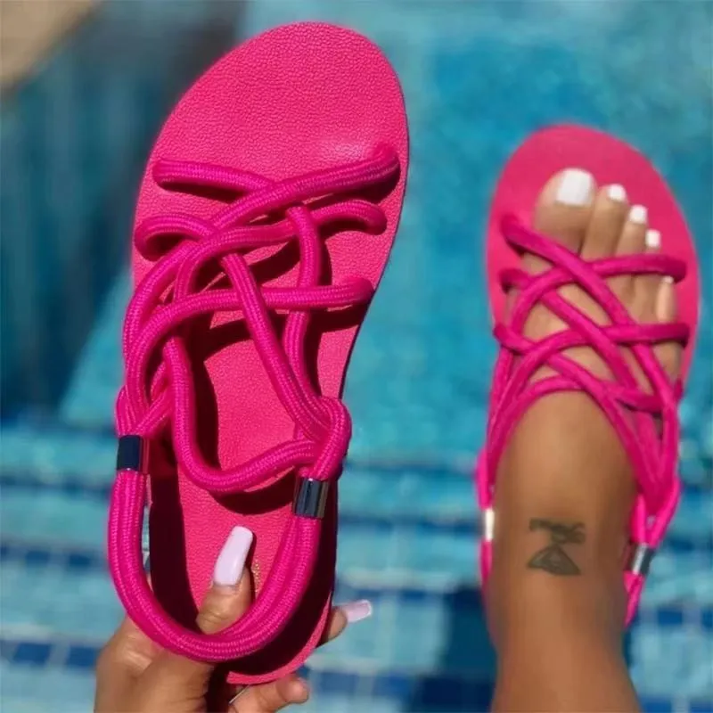 2021 Sandals For Women New Fashion Casual Shoes Solid Color String Women Ladies Shoes Slides Beach Sandals
2021 Sandals For Women New Fashion Casual Shoes Solid Color String Women Ladies Shoes Slides Beach Sandals